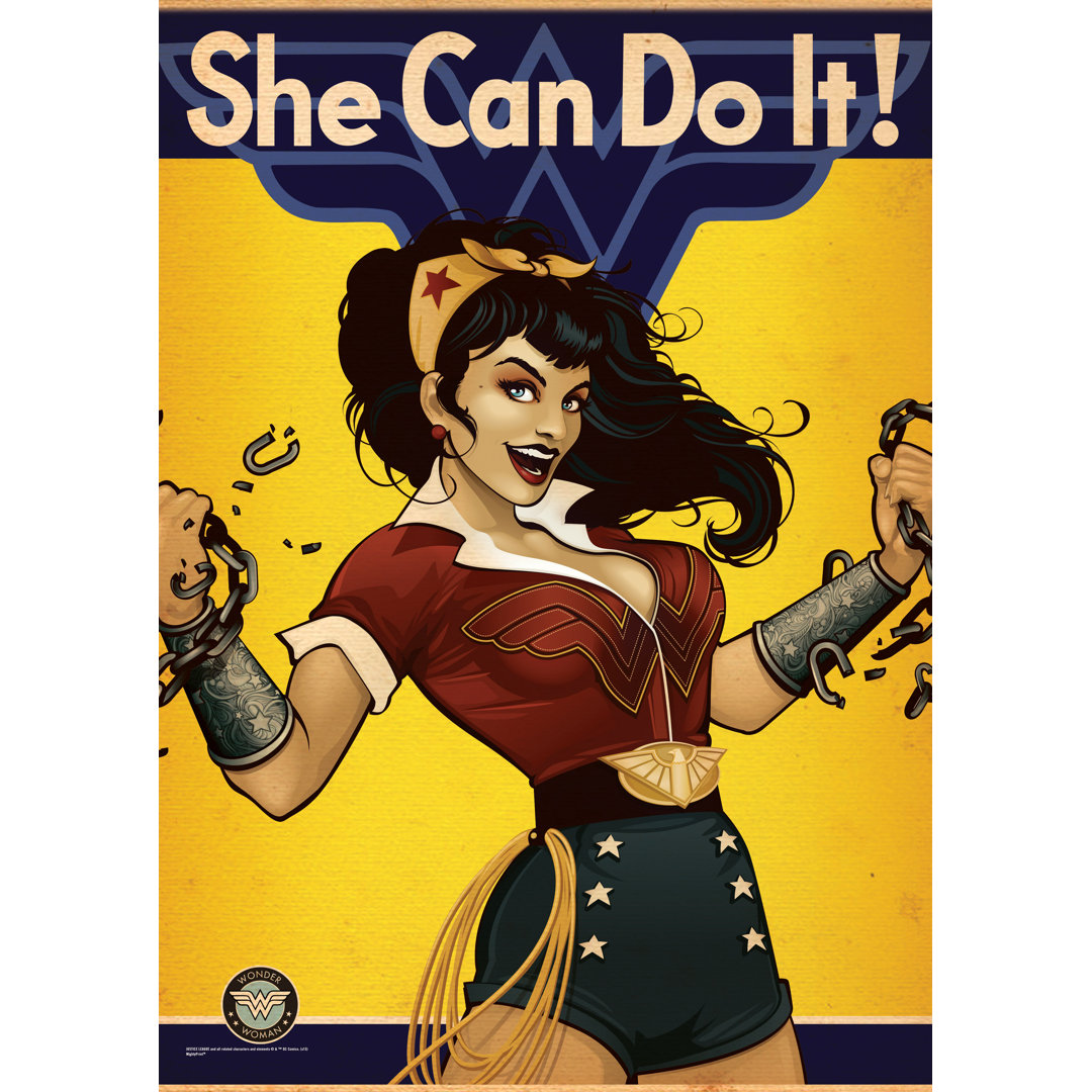 DC Comics Bombshells Wonder Woman MightyPrint Wall Decor MightyPrint