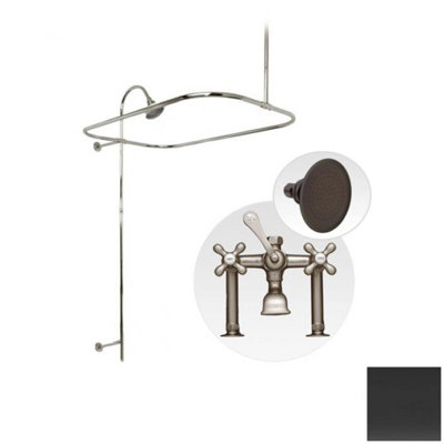 Garniture de robinet de baignoire à deux poignées à fixation sur le comptoir