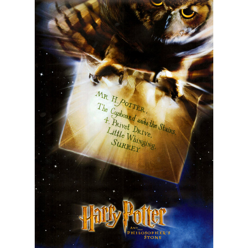 Pierre de sorcier Harry Potter, H 18 po x l 13 po