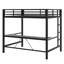 Structure de lit double pleine grandeur avec lumière DEL, station de charge USB et bureau-1189869269-1189869271