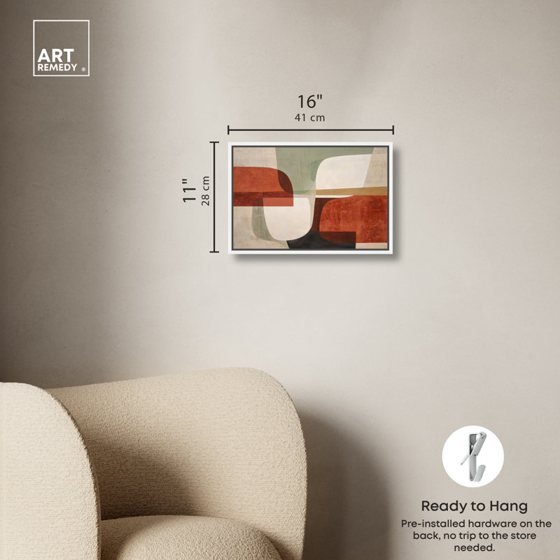 «Rust Forms III», impression murale encadrée par Art Remedy, cadre argenté, 15 x 10, H 11 po x l 16 po, Silver Frame