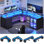 Bureau réversible avec prises encastrées Hansbury