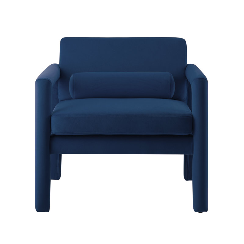 Fauteuil Solaris, Velours bleu