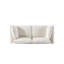 Canapé modulaire blanc crème - Sièges en tissu d'ameublement en chenille détachables et reconfigurables