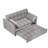Modern sofa, sofa pull-out bed, with pillow, pockets, 3 in 1 convertible sleep sofa bed.-106899467-111465268
