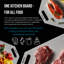 Antibacterial Cutting Boards REZATTO Crema Rzt-03