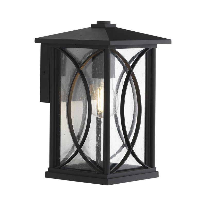 Paolo Black Outdoor Wall Lantern, 25" H x 15.7" W x 16" D