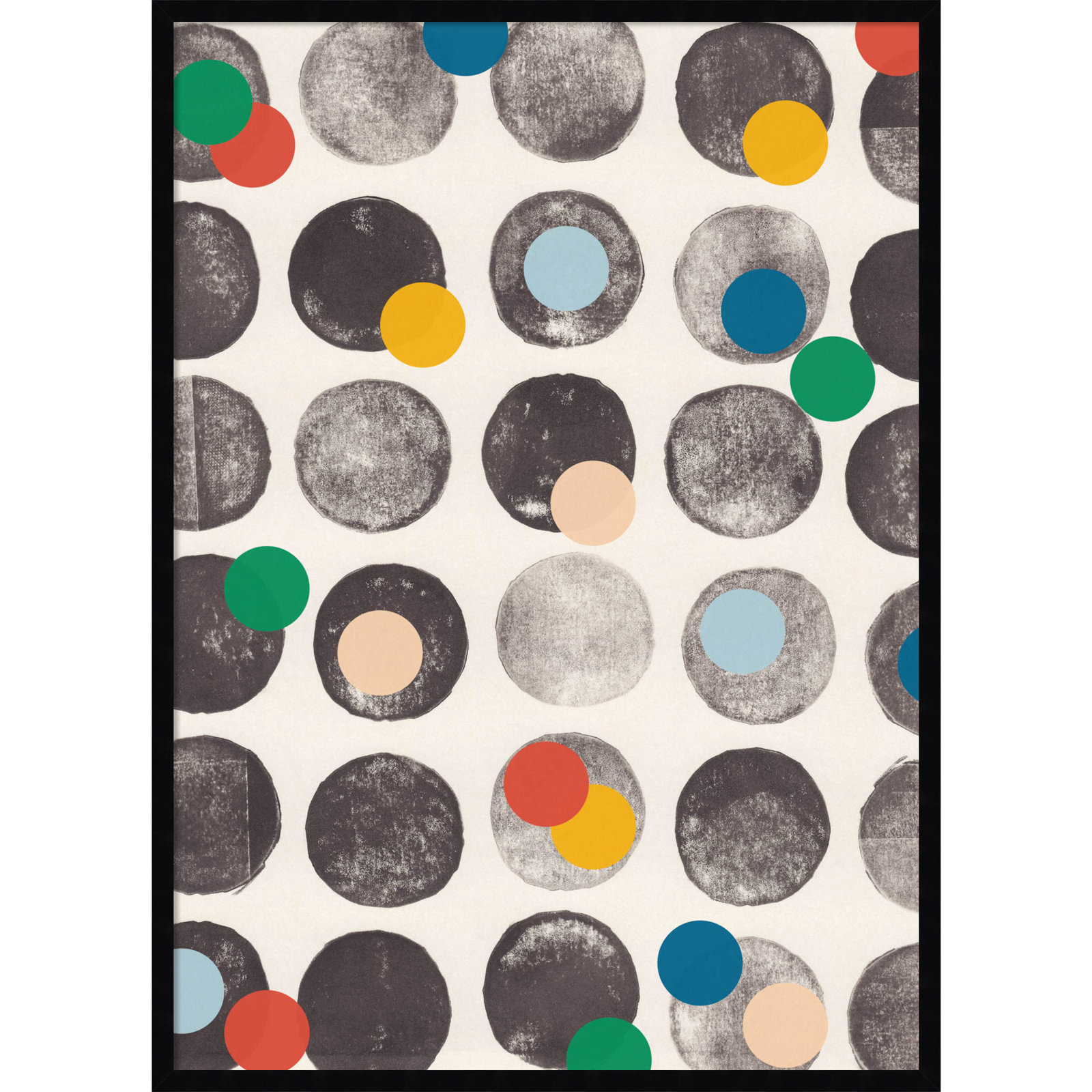 Add More Colors by Alisa Galitsyna, Black, 41" H x 30" W x 1" D