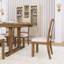 Ensemble de table de salle à manger à structure solide en bois massif 6 pièces, avec table extensible rectangulaire en bois avec rallonge amovible, 4 chaises rembourrées, 1 banc, facile à assembler-592931910