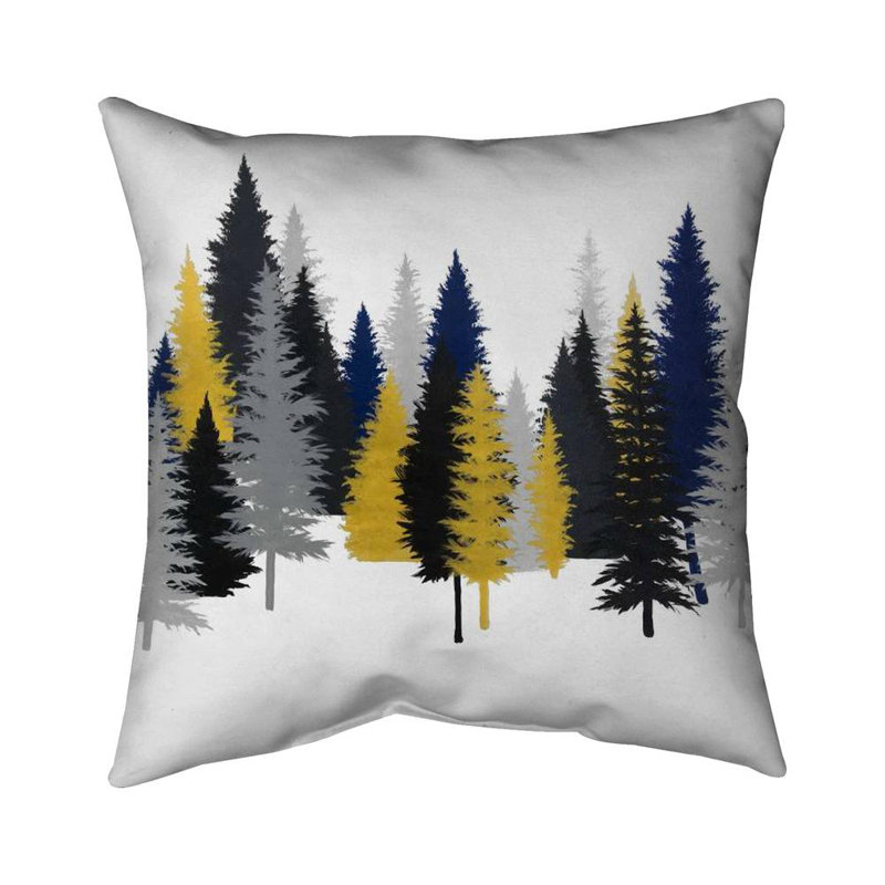 Golden fir - 26"x26" Throw pillow - Poly twill - Print on demand, Polyester/Polyfill, 26" x 26"