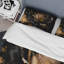 Black and Gold Rose II - Ensemble de housse de couette à motif floral rose - Microfibre de polyester-290657115