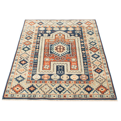 One Of A Kind Jules Serapi Blue 5'4" x 7'9"Area Rug