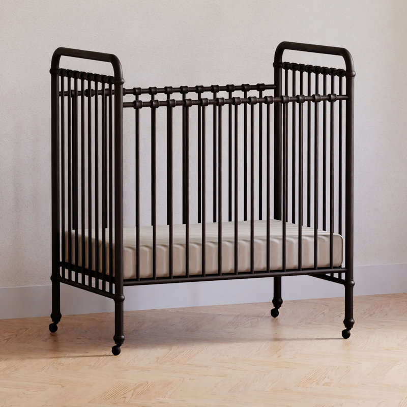Abigail 3-In-1 Convertible Mini Crib, Vintage Iron