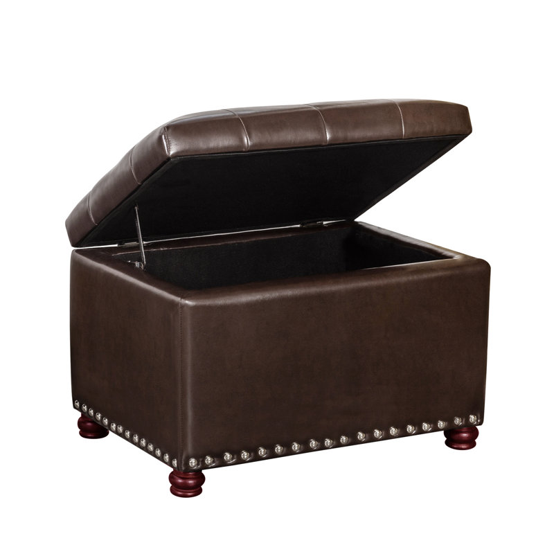 Menendez Faux Leather Ottoman