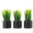 7.87'' Faux Grass in Cement Pot-778101472