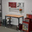 48" Adjustable Workbench, Garage Mobility Feature, Rubber Wood Tabletop, Metal Wheels, 2000 Lbs Capacity, Ergonomic Extraordinary Workbench For Garage, Surface, Choice