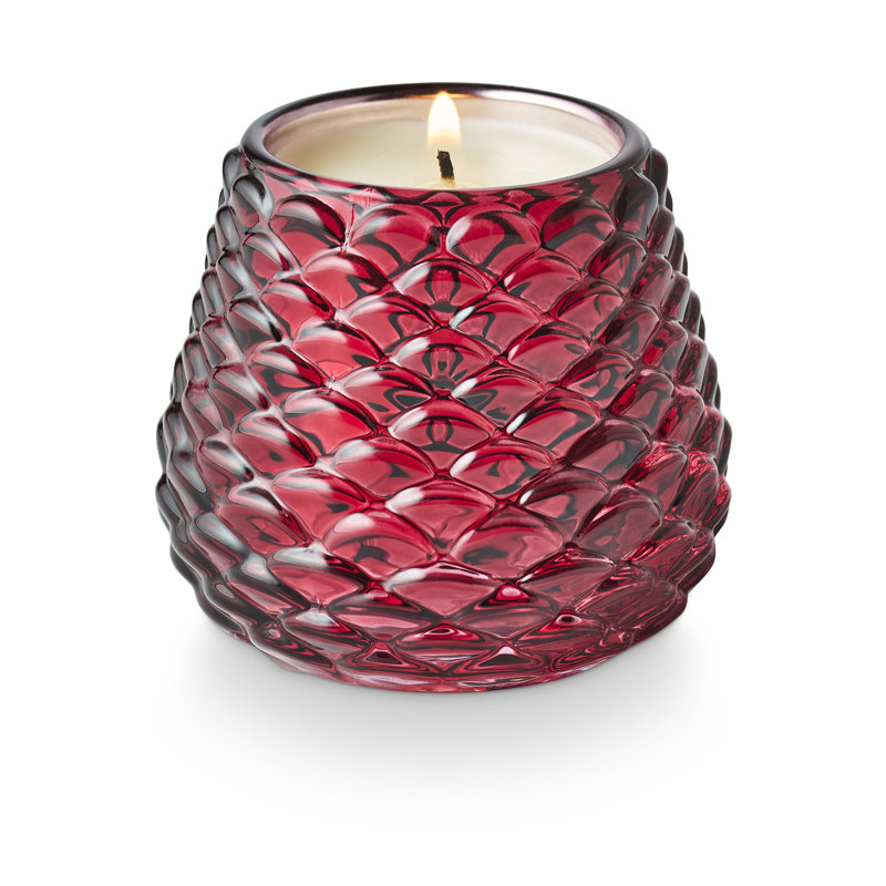 Crimson Woods Pinecone Votive
