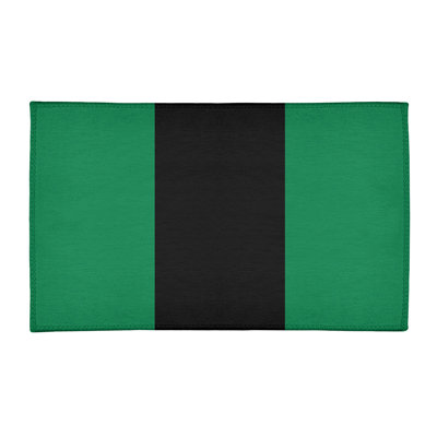 Tapis à rayures vert/noir