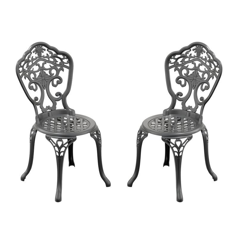 Chaise de patio en fonte d'aluminium