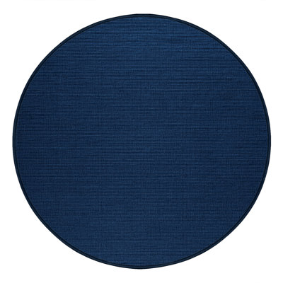 Tapis bleu uni lavable à la machine