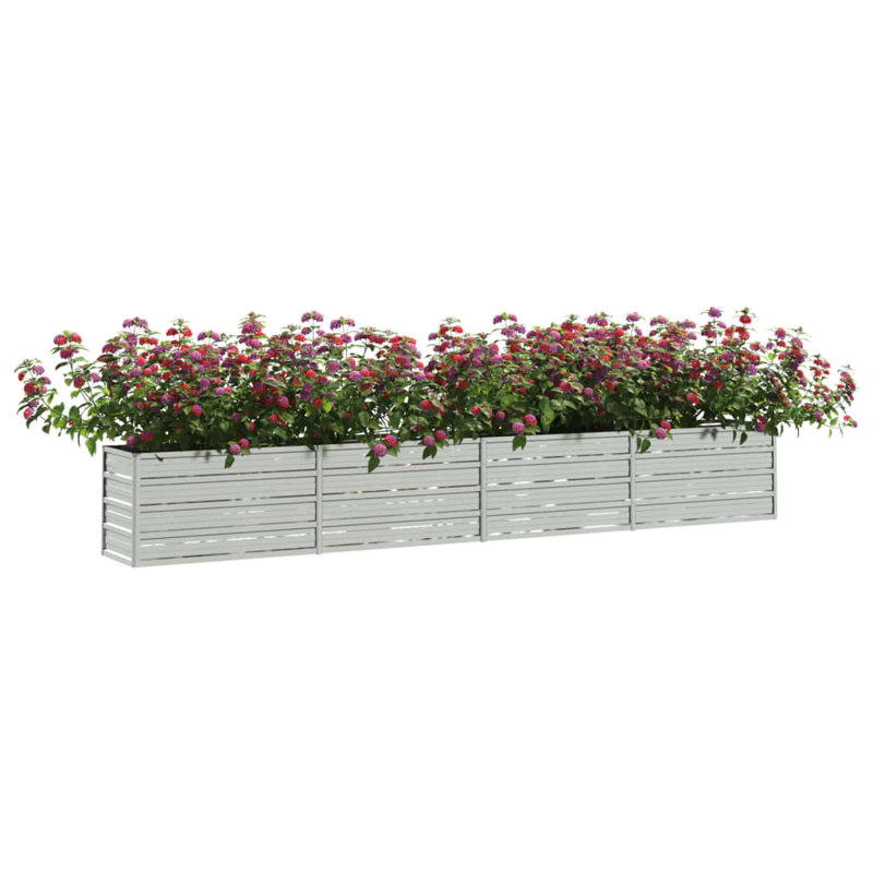 Alezander Metal Raised Flower Bed, 45cm H x 320cm W x 40cm D