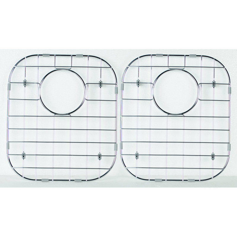 Stainless Steel Sink Grids – 12.38 in. x 14.38 in. (Set of 2 for 50/50 Bowls)