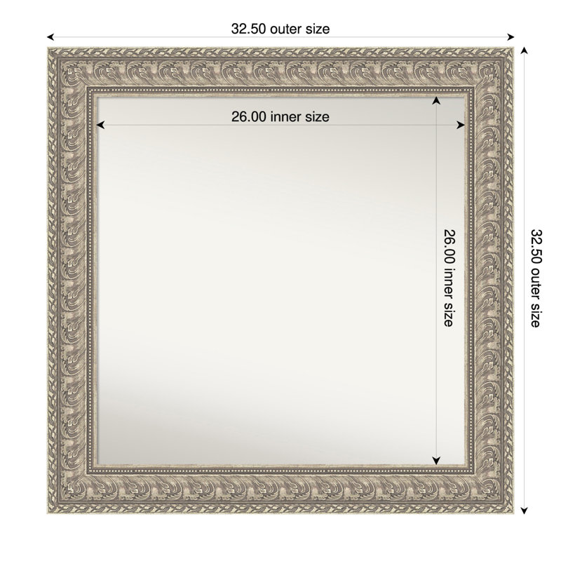 Miroir mural Sydney, 32,5 po x 32,5 po