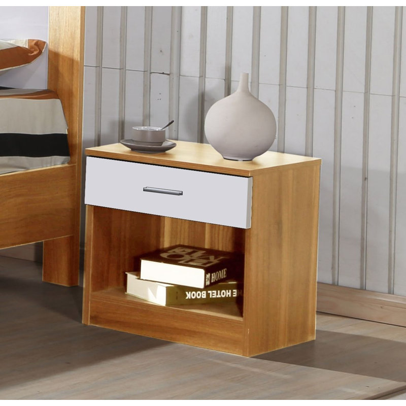46cm W Manufactured Wood Bedside Table
