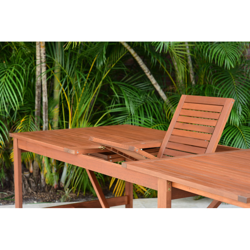 Ensemble de salle à manger d'extérieur 100% bois 11 pièces Amazonia, gris