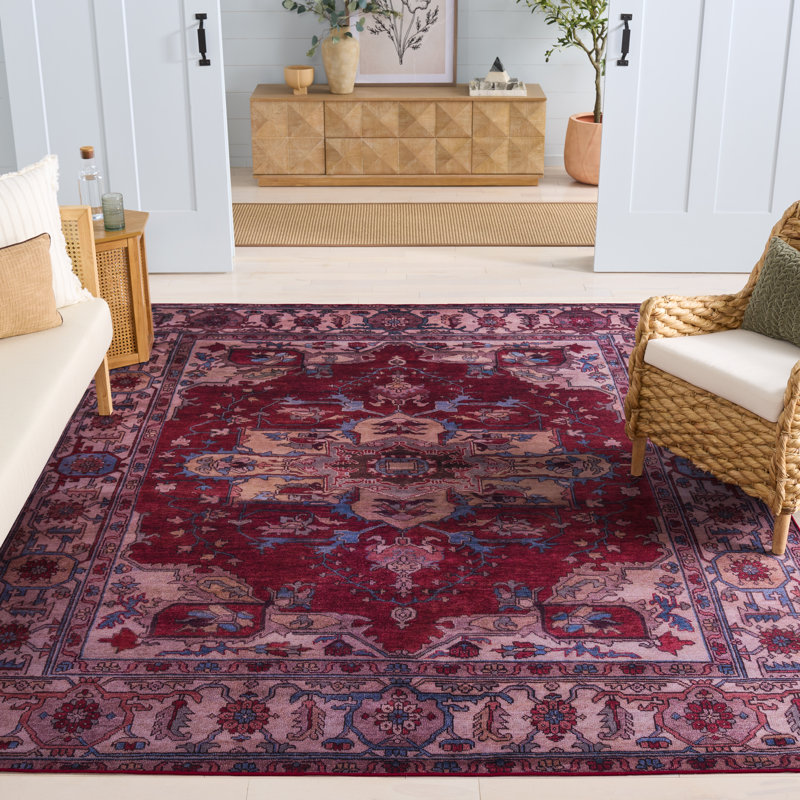 Tapis oriental rouge / beige Sonia, Rectangulaire 8 pi x 10 pi