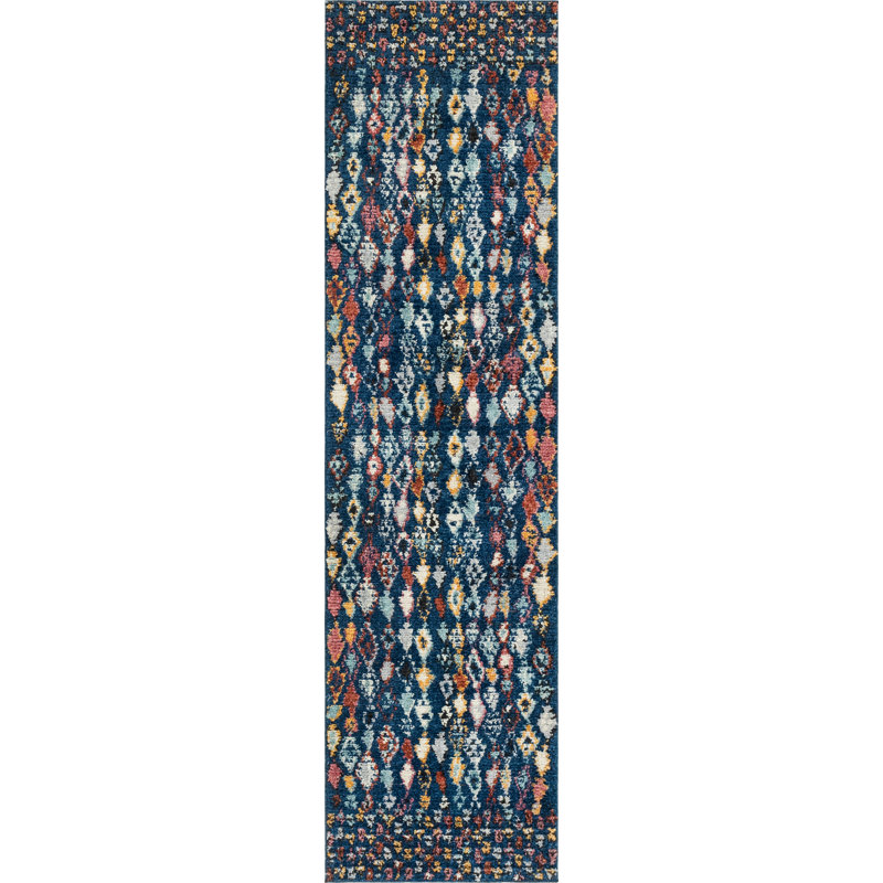 Geometric Indoor Rug, Runner 2'7" x 10'