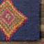 Tapis sud-ouest bleu marine touffeté fabriqué à la main à motif Hahn-393821384