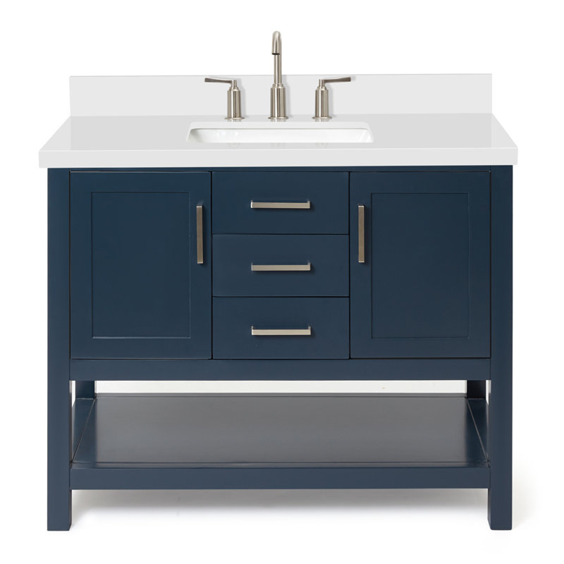 Bayhill 43'' W Single Vanity, Midnight Blue