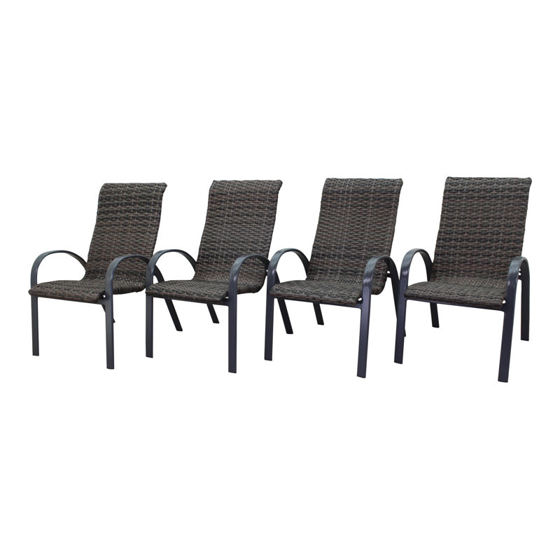 Fauteuil de patio empilable Abbie-Lea