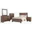 Ensemble de chambre avec grand lit 5 pièces Bello, brun taupe transitionnel et noir-114565957