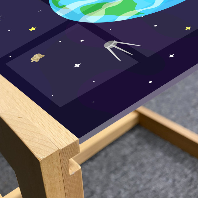 Iridissa Trestle Coffee Table, 40cm H x 91cm W x 62cm D