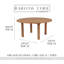Drummond Outdoor Round Teak Dining Table-211035745
