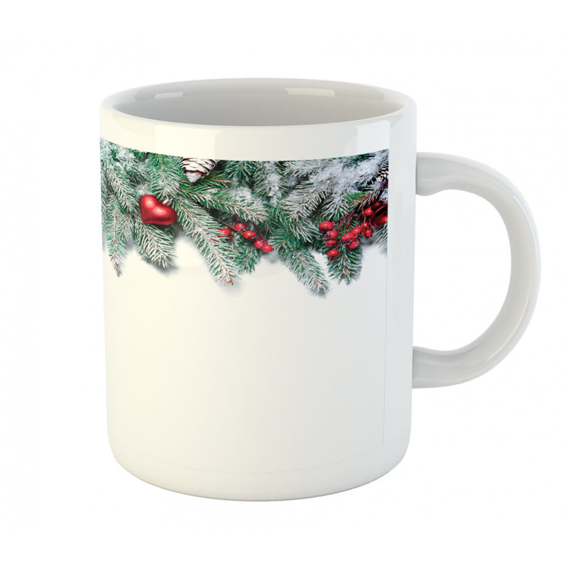 Grande tasse à café snowy xmas