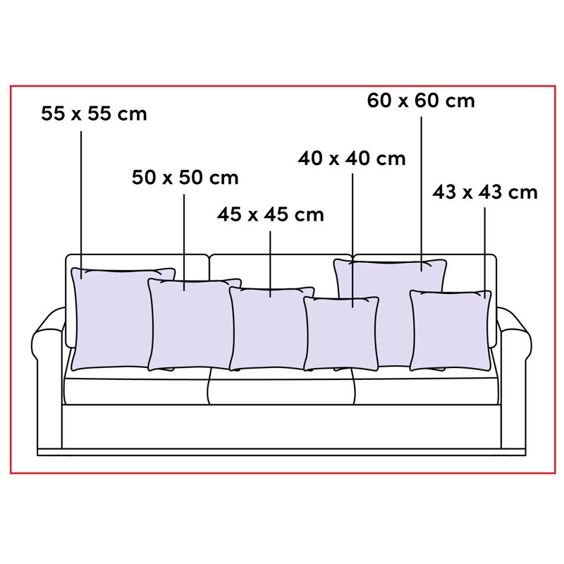 Marple Geometric Throw Pillow Cover, Cream, Rectangular, 40cm x 60cm