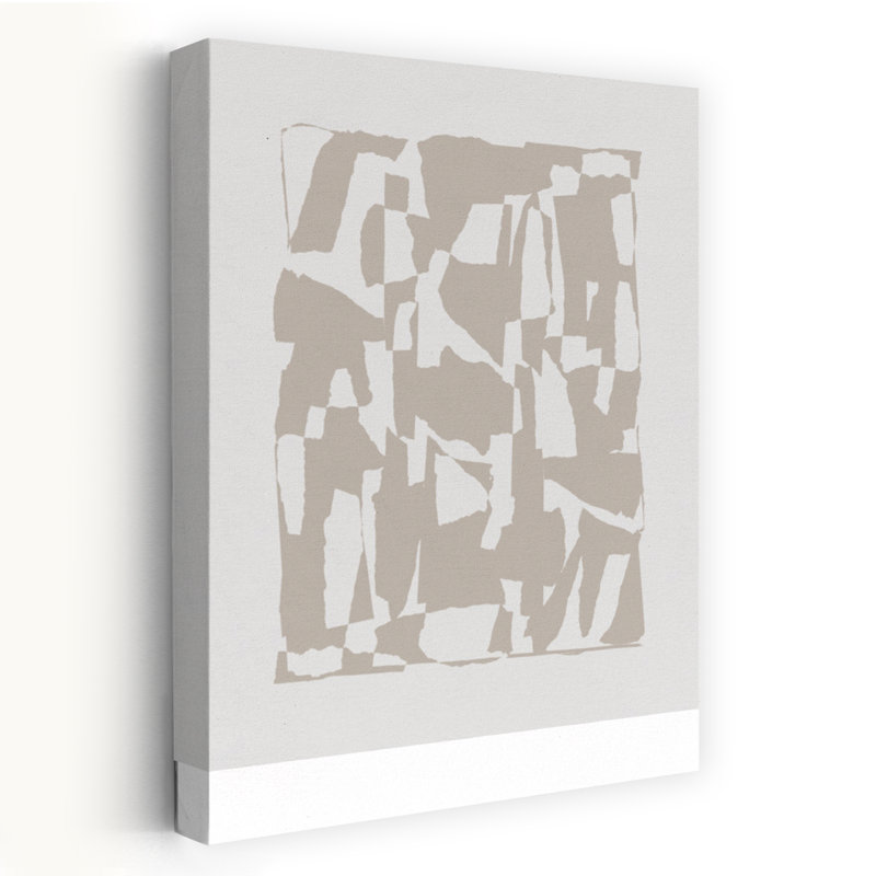 Art contemporain abstrait géométrique, H 24 po x l 16 po