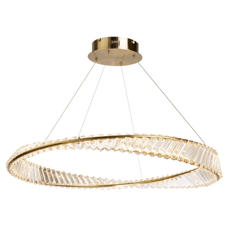 LED Pendant Brushed Brass, 1 Light, 50 W