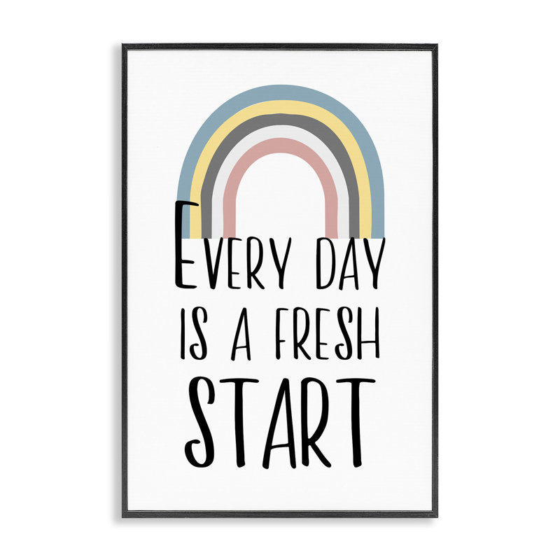 «Every Day Fresh Start», estampe numérique par Martina Pavlova, Giclée encadrée noir minuit, H 24 po x l 16 po