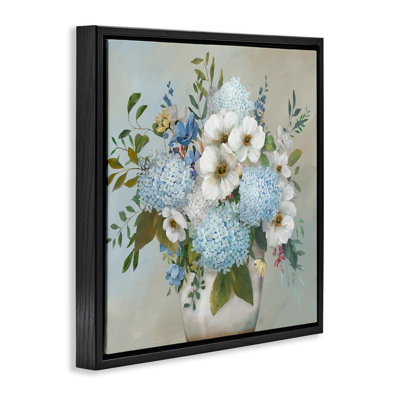 Wild Hydrangea & Magnolias Canvas Wall Art, design by Nan