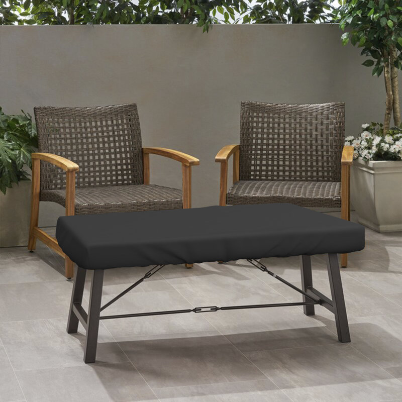 Housse de table rectangulaire polyvalente haute densité pour patio, housse de table imperméable pour l'extérieur