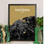 Havana City Map - No Frame Print-701250455