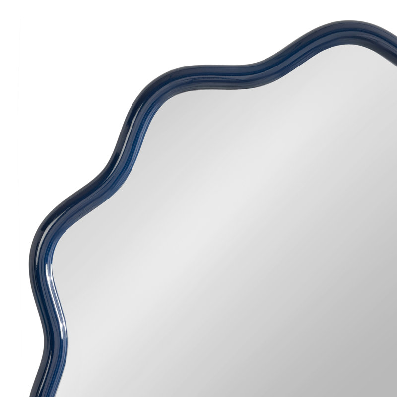 Talma Round Scalloped Wall Mirror