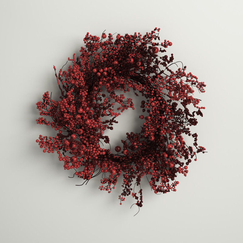 Faux Berry Foam 22'' Wreath