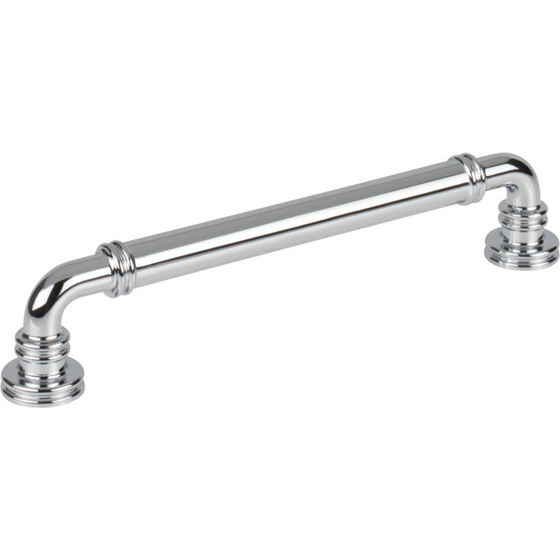 Cranford Bar Pull, 6 5/16" Center to Center, Polished Chrome