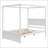 Wood Canopy Bed with two Drawers-2084855143