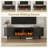 80" Modern Fireplace Tv Stand For Tvs Up To 90", Fluted Entertainment Center With Electric Fireplace, Media Console Cabinet For Living Room-347603635-347690457